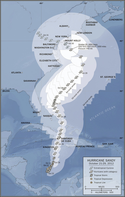 Hurricane Sandy Map